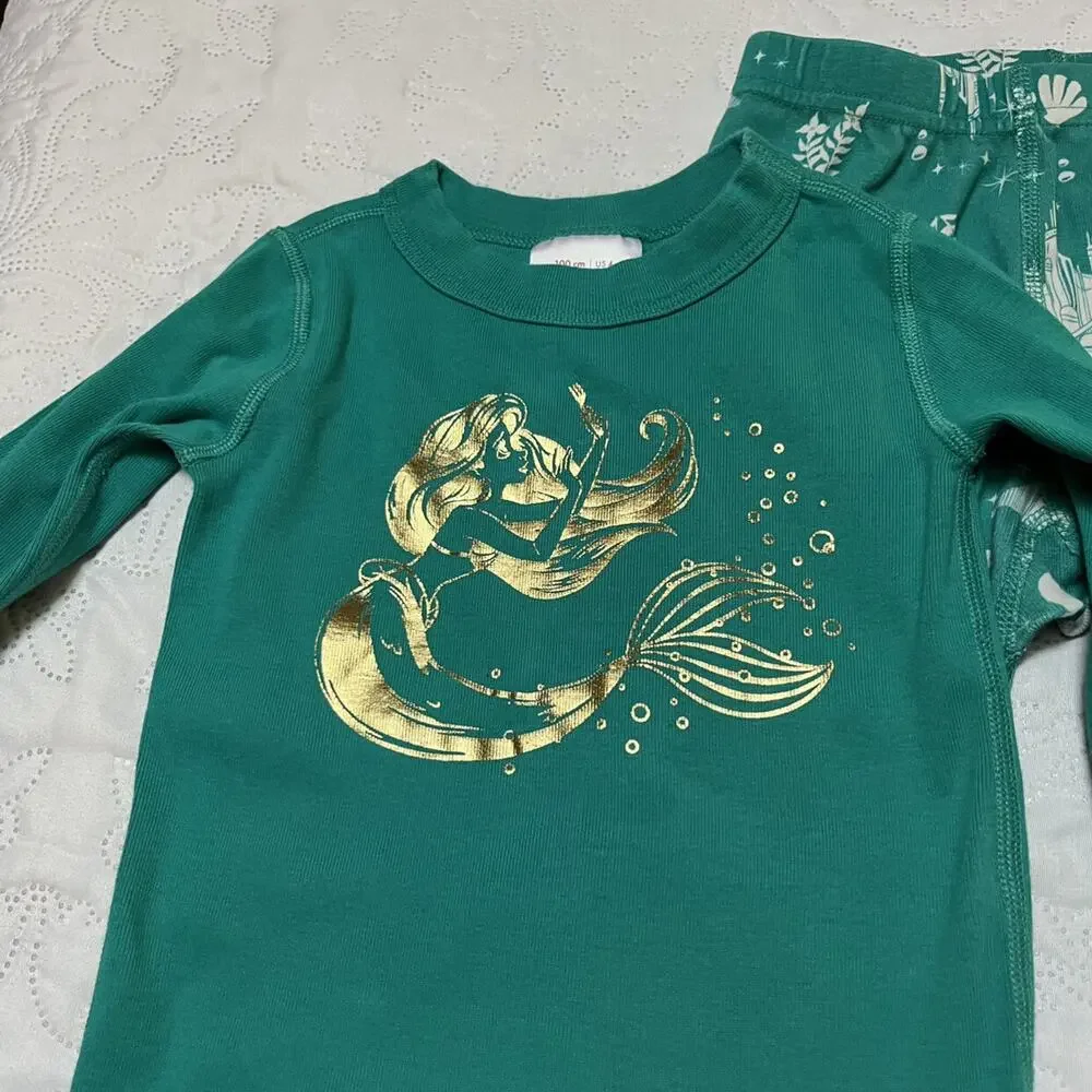Hanna Andersson Little Mermaid PJ Set Size 4